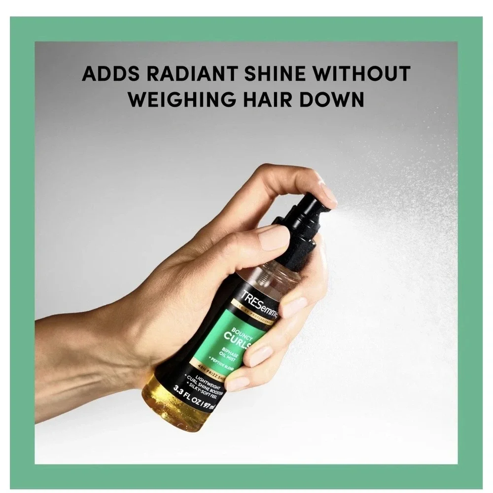 TRESemmé Biphase Oil Mist 1 ct Bouncy Curls For 3.3 Fl Oz (Pack of 1), Black